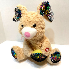 Goffa Animated Plush Easter Bunny Singing Bunny Hop Ears Move Sequins Works