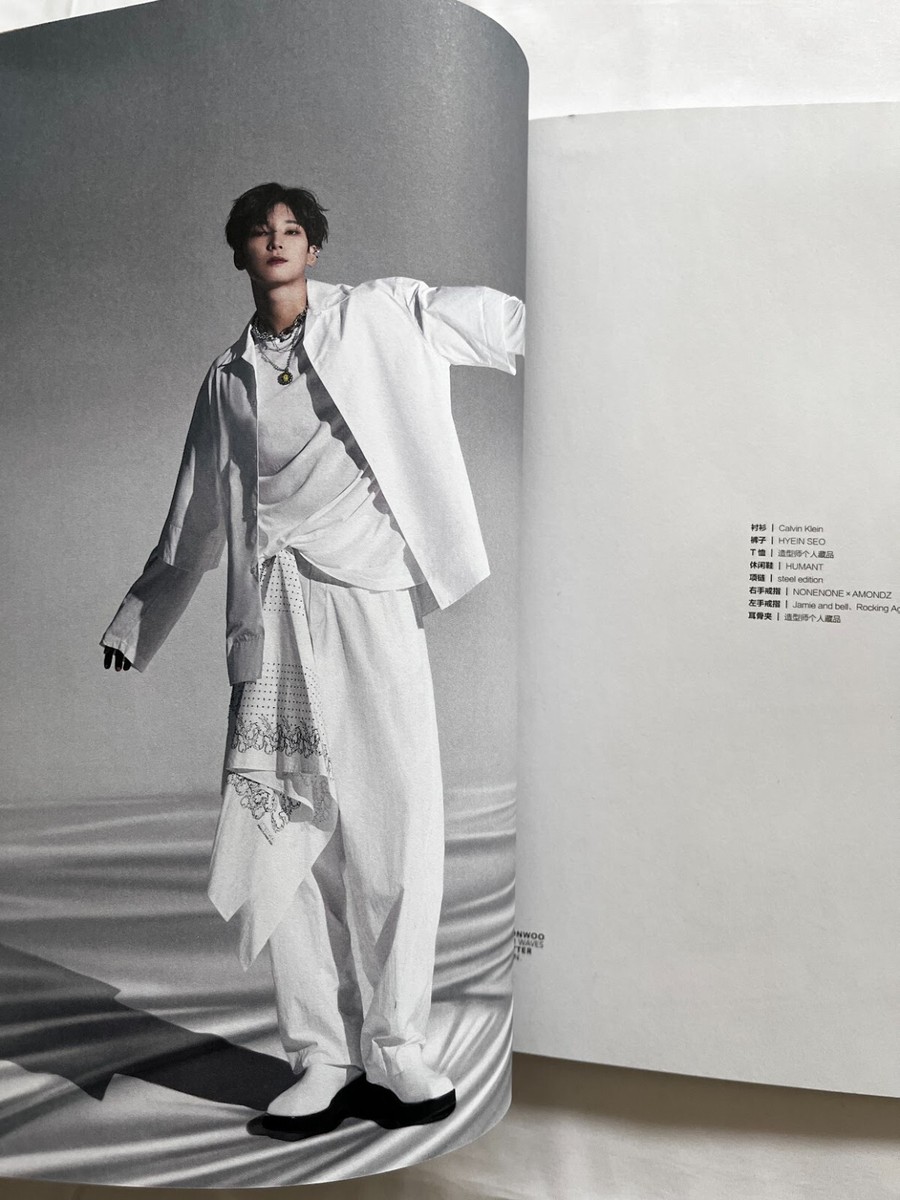 SEVENTEEN Wonwoo WAVES China 2 Magazine 2 Poster 2 Polaroid style