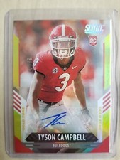 2021 Score Tyson Campbell Gold Zone /50 Rookie Autograph