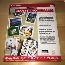 Canon Photo Paper Glossy 8 1/2 x 11 20 Sheets New Sealed