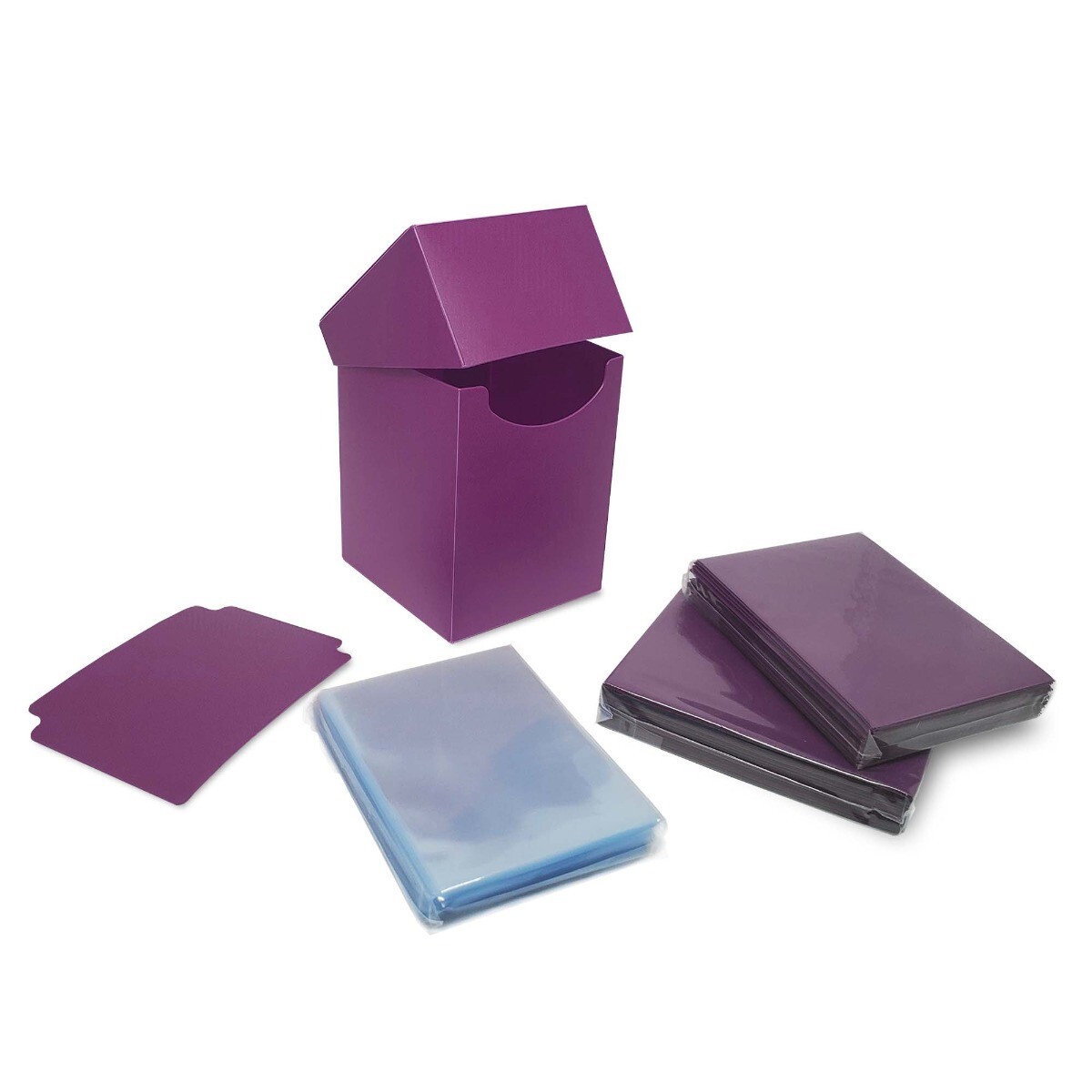 BCW Combo Pack - Inner Sleeves and Elite2 Deck Guard - Mulberry BCW Combo Pack - Inner Sleeves and Elite2 Deck Guard - Mulberry