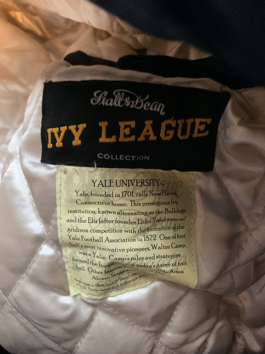 Vintage Yale Bulldogs Men's Rare Ivy League Varsity Jacket Vintage Yale Bulldogs Men's Rare Ivy League Varsity Jacket