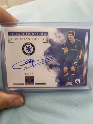 Christian Pulisic 2020 Panini Impeccable Soccer Victory Signatures Auto Chelsea