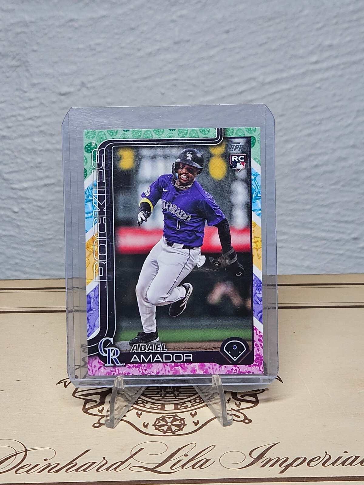 ADAEL AMADOR Topps Series 1 Easter Egg Pastel Rookie #191 2025 Colorado Rockies