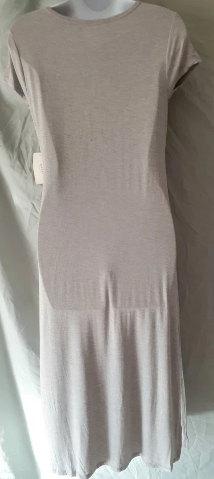 Camisón gris Alfani manga gorra pantorrilla talla X-pequeño 34" busto Foto 4 de 4