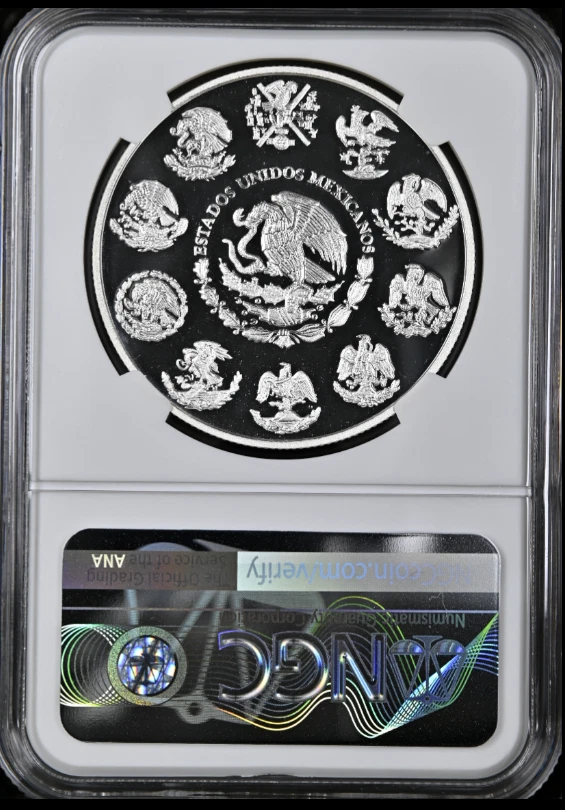 :2011 Mo 5 PESOS MEXICO CHICHEN ITZA OBSERVATORIO KM#946 NGC PR 69 UCAM RARE R6  - Image 2 of 2