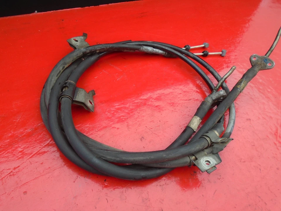 99-03 TOYOTA SOLARA EMERGENCIA MANO ESTACIONAMIENTO E FRENO CABLE CONJUNTO PAR AMBOS DISCOS OEM Foto 2 de 3
