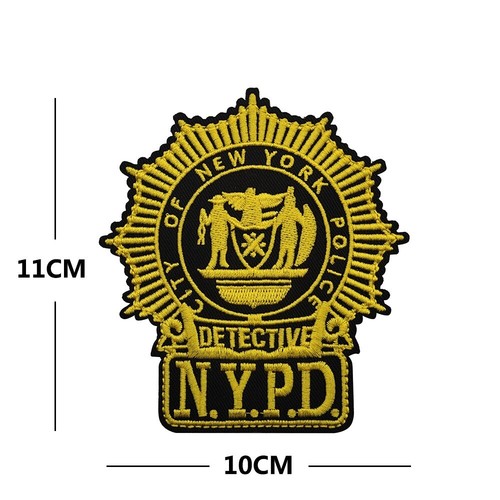 Embroidered Department of US Police ATF NYPD Hook Loop Patch DIY Emblem Badge - Picture 4 of 5