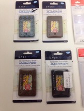 Lot of 8 Foster Grant Magnivision Credit Card Size Magnifier Assorted Styles NEW