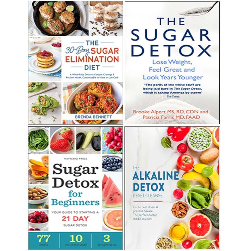 The 30-Day Sugar Elimination Diet, Sugar Detox, Alkaline Detox Reset 4 Books Set