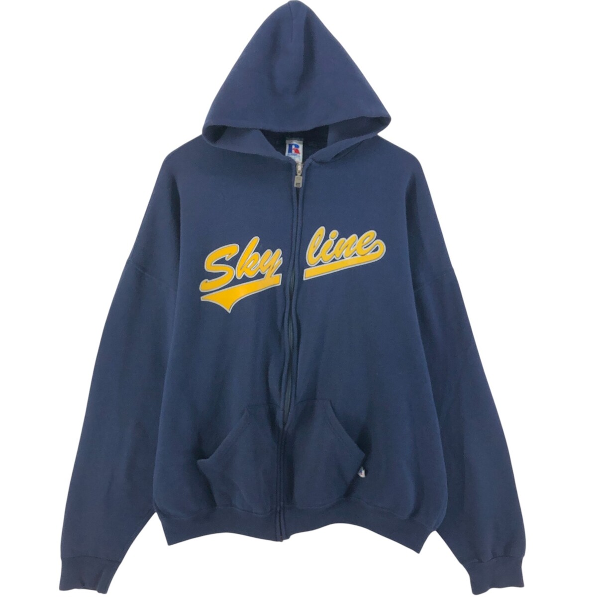 90'S Russell Sweat Full Zip Hoodie Men's XXL Vintage
