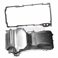 Engine Oil Pan W/ Gasket for Cadillac Chevrolet Silverado 1500 GMC Sierra 1500