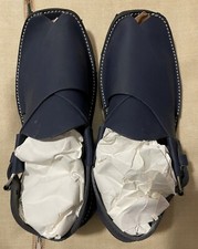 Peshawri Traditional Chappel, High Quality Lather Blue  Black