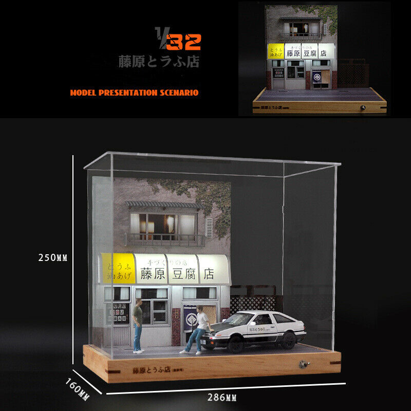 1/32 Scale Model Diorama Fujiwara Tofu Shop Initial D Compound 2