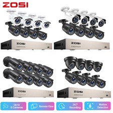 ZOSI 8CH H.265 5MP Lite DVR 2MP CCTV Home Security Camera System IR Night IP66
