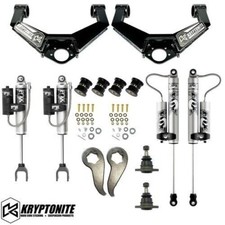 Kryptonite Stg 4 Leveling Kit W Fox Reservoir Shocks For 11-19 Gm 2500hd3500hd