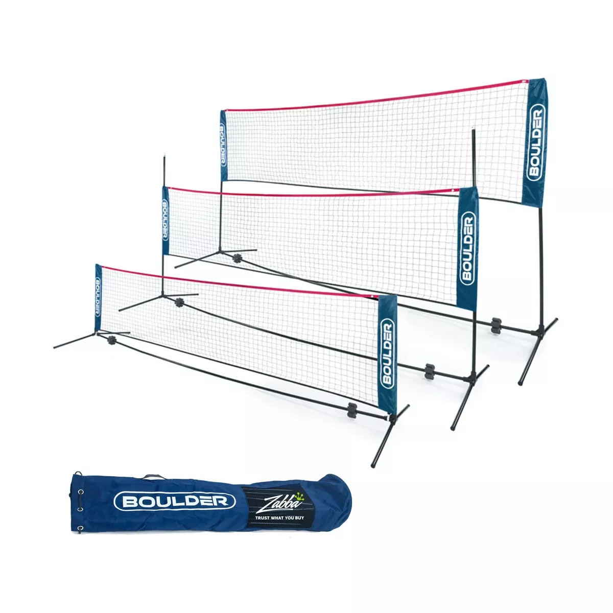 Boulder portable badminton net set deals
