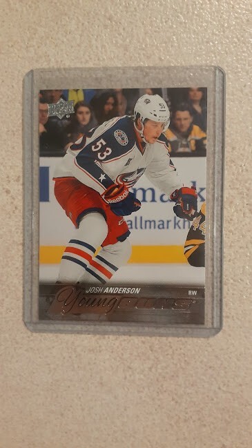 2015-16 Upper Deck Series One Young Guns #217 Josh Anderson RC BLUE JACKETS!