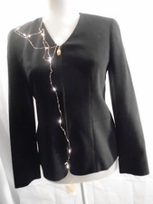 Liz Claiborne Vintage Navy Blue Jacket / Blazer Professional Pretty Size 4P