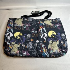 Nightmare Before Christmas Tote Bag XL Oogie Jack Sally Lined Velkrow Closure