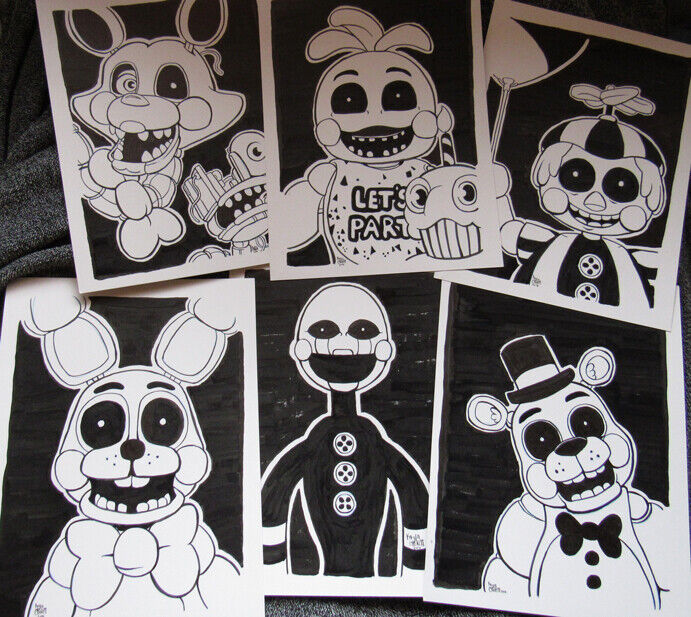 Toy Freddy - Five Nights at Freddy's 2 (desenho)  Fnaf coloring pages,  Monster coloring pages, Coloring books