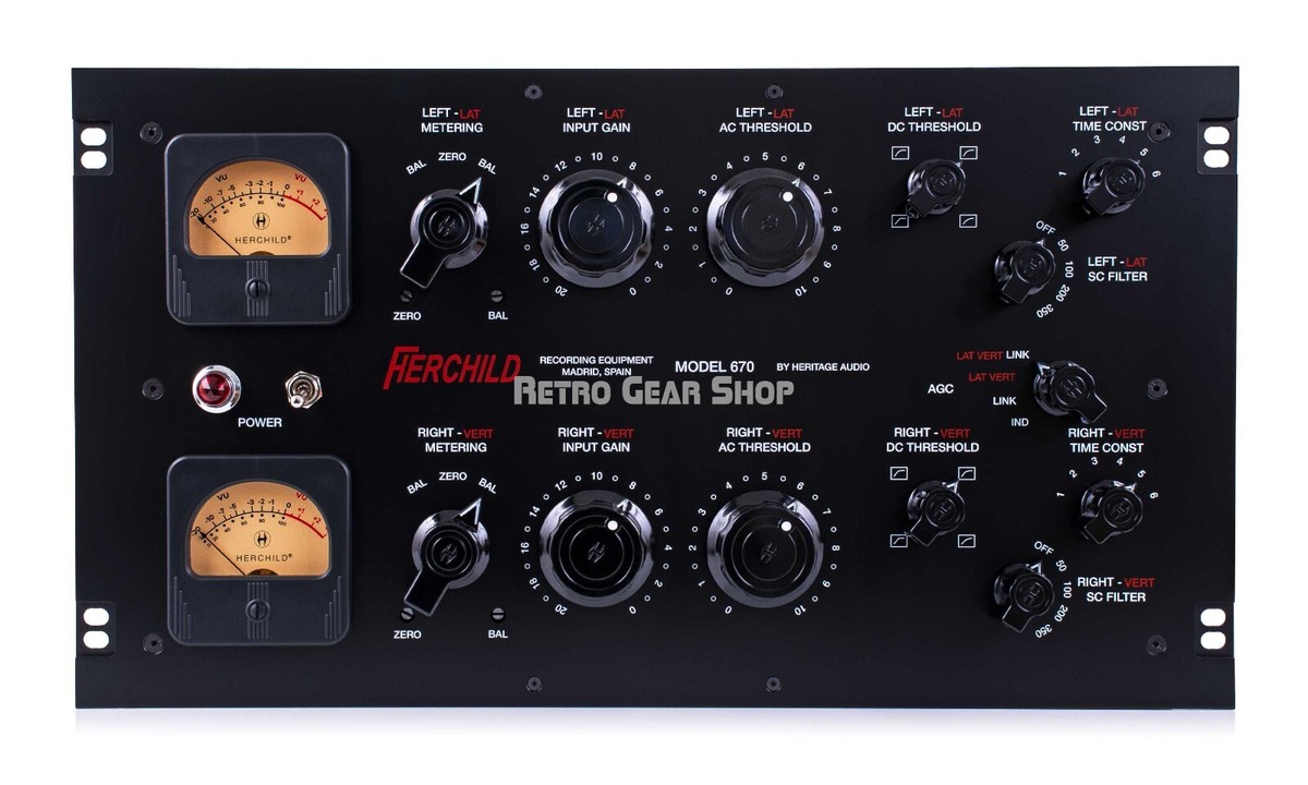 Heritage Audio Herchild Model HA 670 HA670 Stereo Tube Compressor