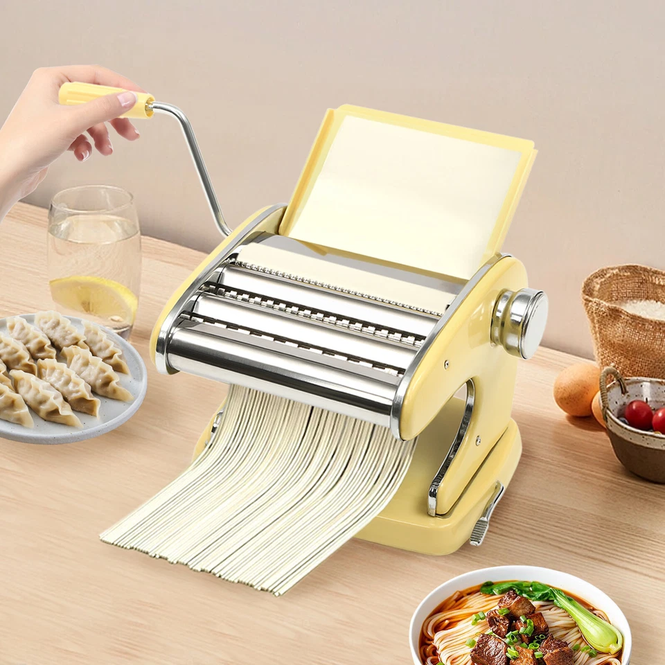 Pasta Maker & Roller Machine Noodle Spaghetti&Fettuccine Maker Health 2.36in New - Image 2 of 4