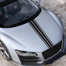 Car Hood Body Sticker Long Strip Decals Vinyl Racing Sports DIY Decoration Trim