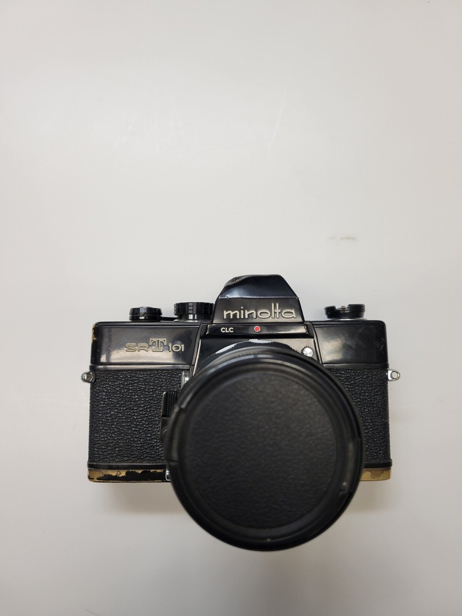 Vintage Minolta SRT 101 Black 5mm Film Camera With Case