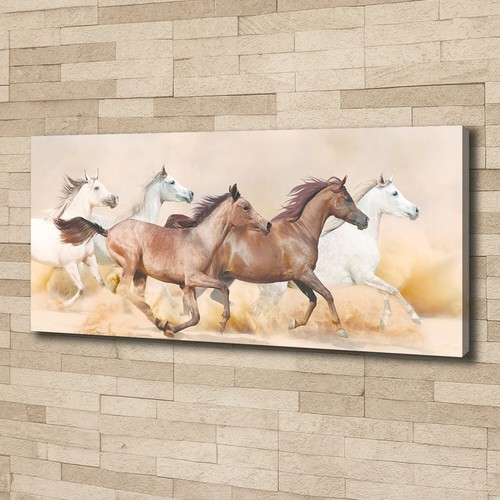 Tableau Cheval Au Galop - 120 X 80 Cm à Prix