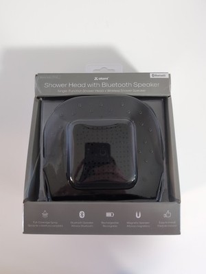 ATOMI Shower Head with Bluetooth Rechargeable Speaker - Black