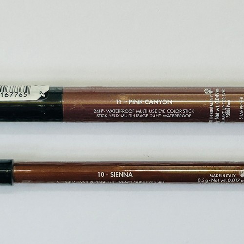 MAKE UP FOR EVER AquaResist Ombretto Smoky EyeStick Rosa Canyon+Eyeliner 10 SIENNA - Foto 2 di 2