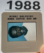 MARK DUPER 1988 NFL Transparency TV MEDIA SLIDE MIAMI DOLPHINS