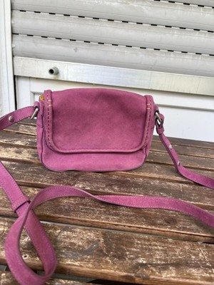 Ecco, Wildleder Handtasche, Damen, Pink 19/5,4/15cm groß Top