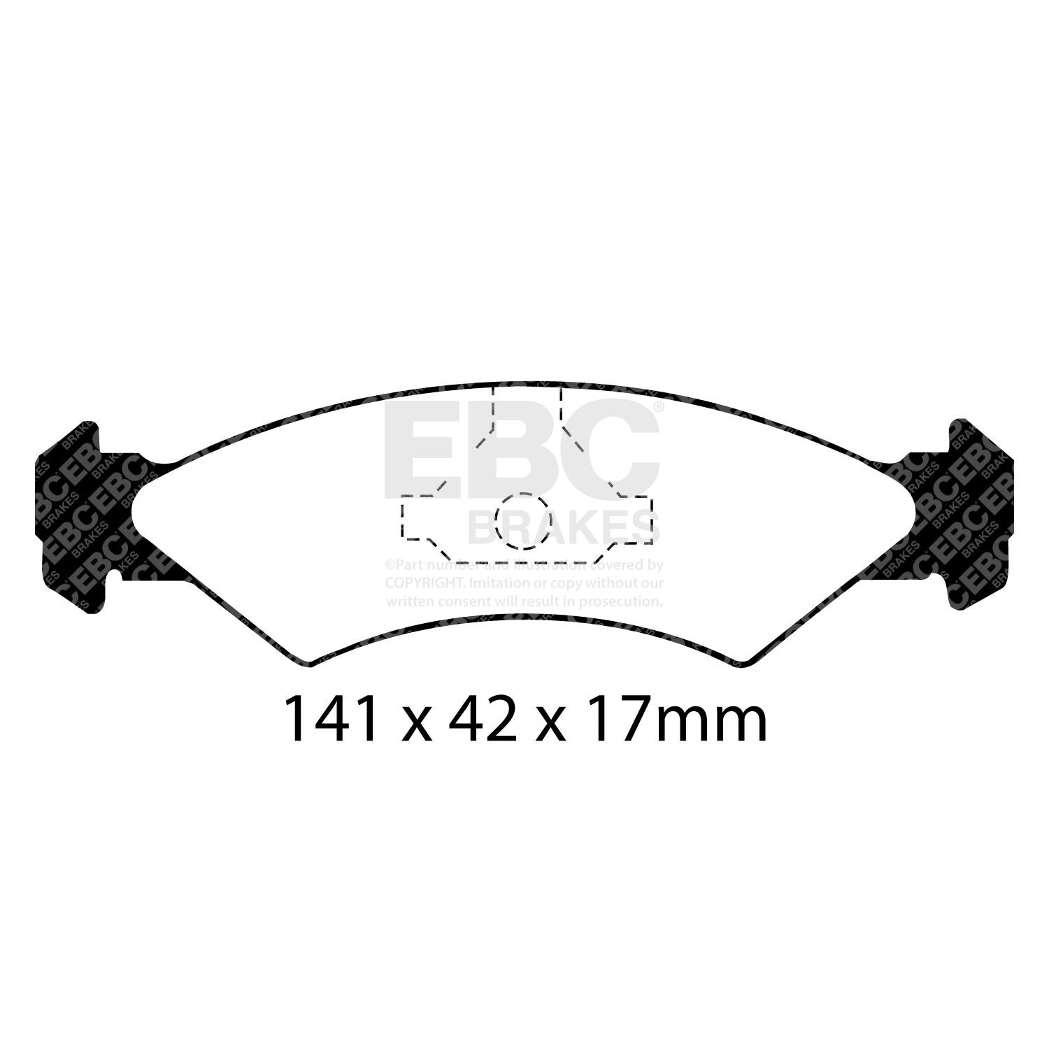 EBC PD03KF472 HIGH PERFORMANCE BRAKE KIT Front