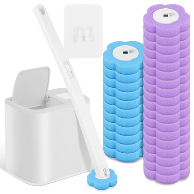 Wc Bürstenkopf Ersatz Einweg Reinigung Kit Langer Griff Zubehör Haushalt