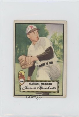1952 Topps Clarence Marshall (White Back) #174 Rookie RC 4xw