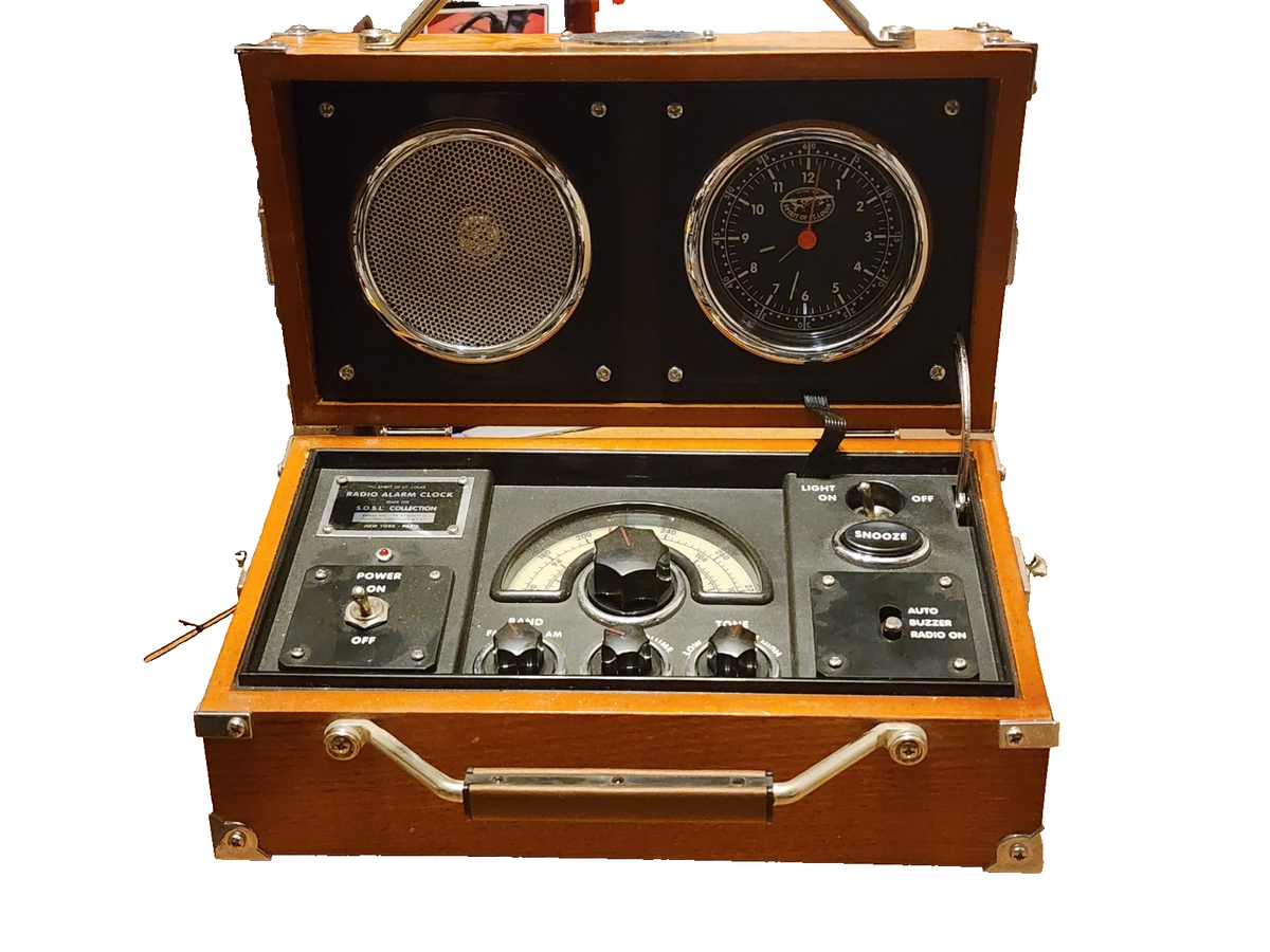 希少）スピリットオブセントルイス　ラジオアラームロック　AM/FM（裏面訳あり） 希少・新品 スピリット オブ セントルイス Spirit of St Louis AM／FM