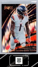 2025 Panini Select #210 Evan Engram Black and Orange Prizm Shock