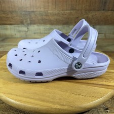 Crocs Clogs Women 10 Mens 8 Purple Lavender Shoes Classic Slip On Water Friendly