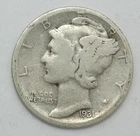 1931 D Silver Winged Liberty Mercury Dime shown