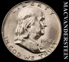 1952-D Franklin Half Dollar - FBL - Choice Gem Brilliant Unc+++ Lustrous  #K1188