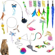 Cat Toys Kitten Toys Assortments 25 Packs Cat Toys Variety Pack for Kitty Cat