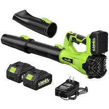 Cordless Leaf Blower 650CFM/180MPH, 21V Electric Leaf Blower with 3 Tubes & 2...
