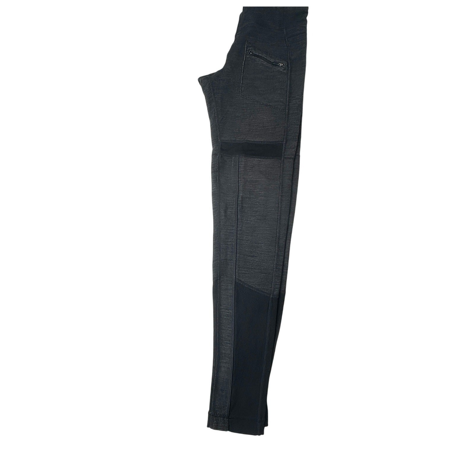 Lululemon Gray Patchwork Leggings Zip Pocket Yoga… - image 2
