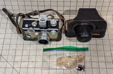 Argus C3 Match-Matic VTG Brick 35mm Camera Cintar 50mm w/ LC-3 Meter Untested