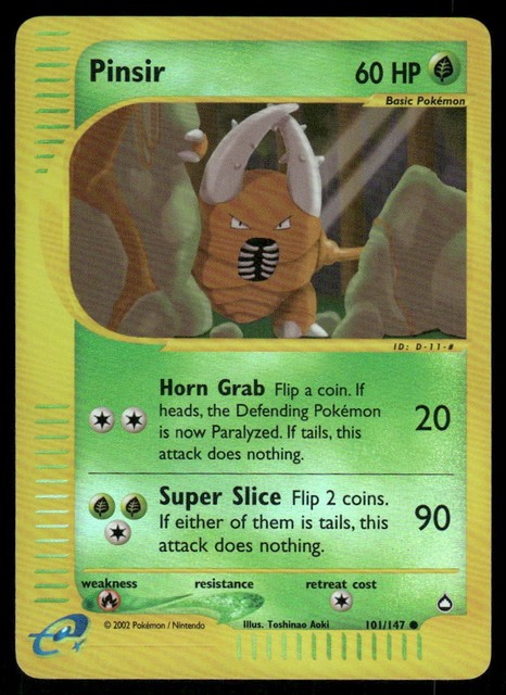 Pinsir [Reverse Holo] #101 (Aquapolis (2003))
