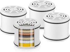 4 Pack Replacement Filters for Fixed Showerheads - Water Softener Filters Beads