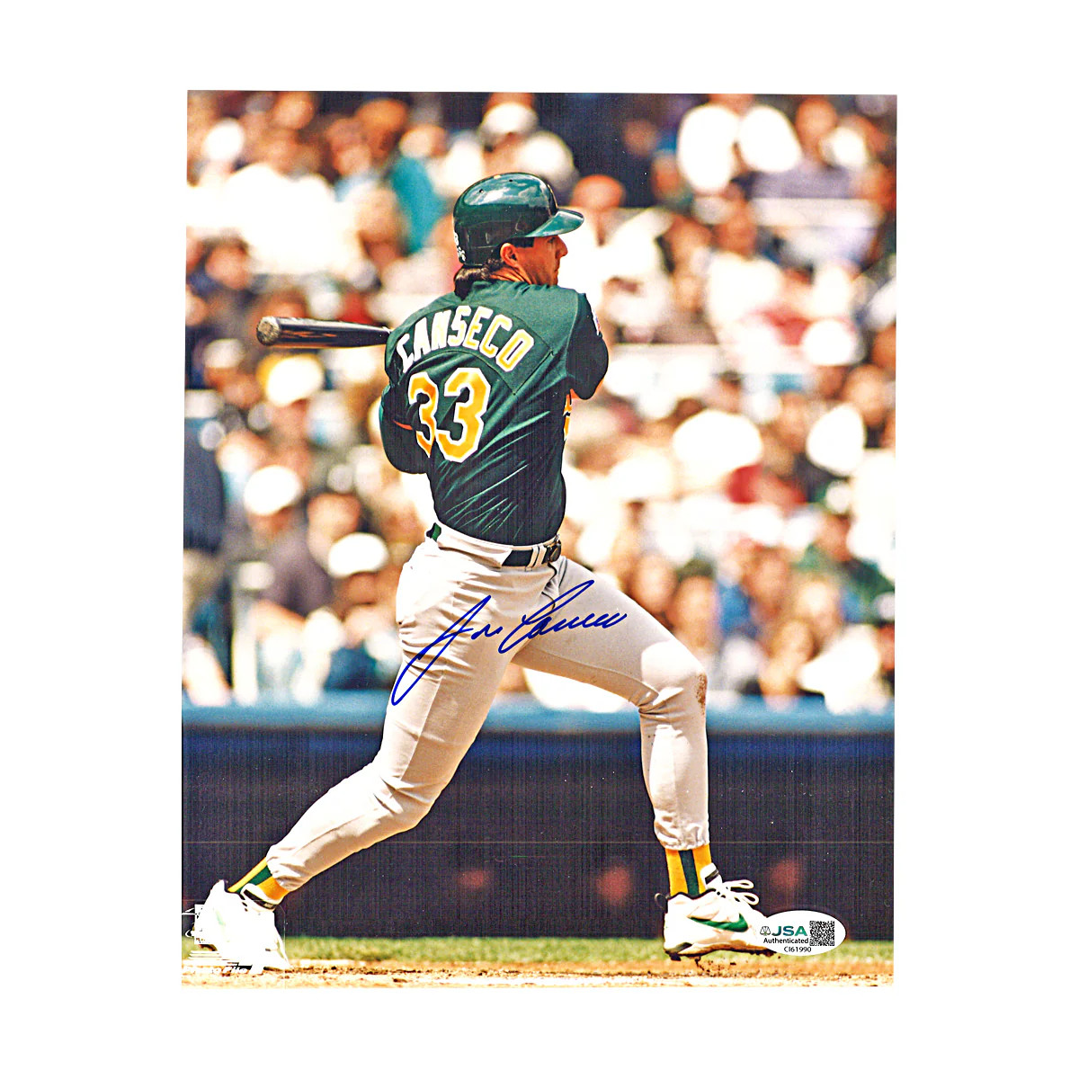 Jose Canseco Oakland A's Autographed Signed 8x10 Photo JSA COA 