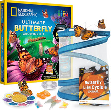 National Geographic Ultimate Butterfly Growing Kit Butterfly Habitat Kit with